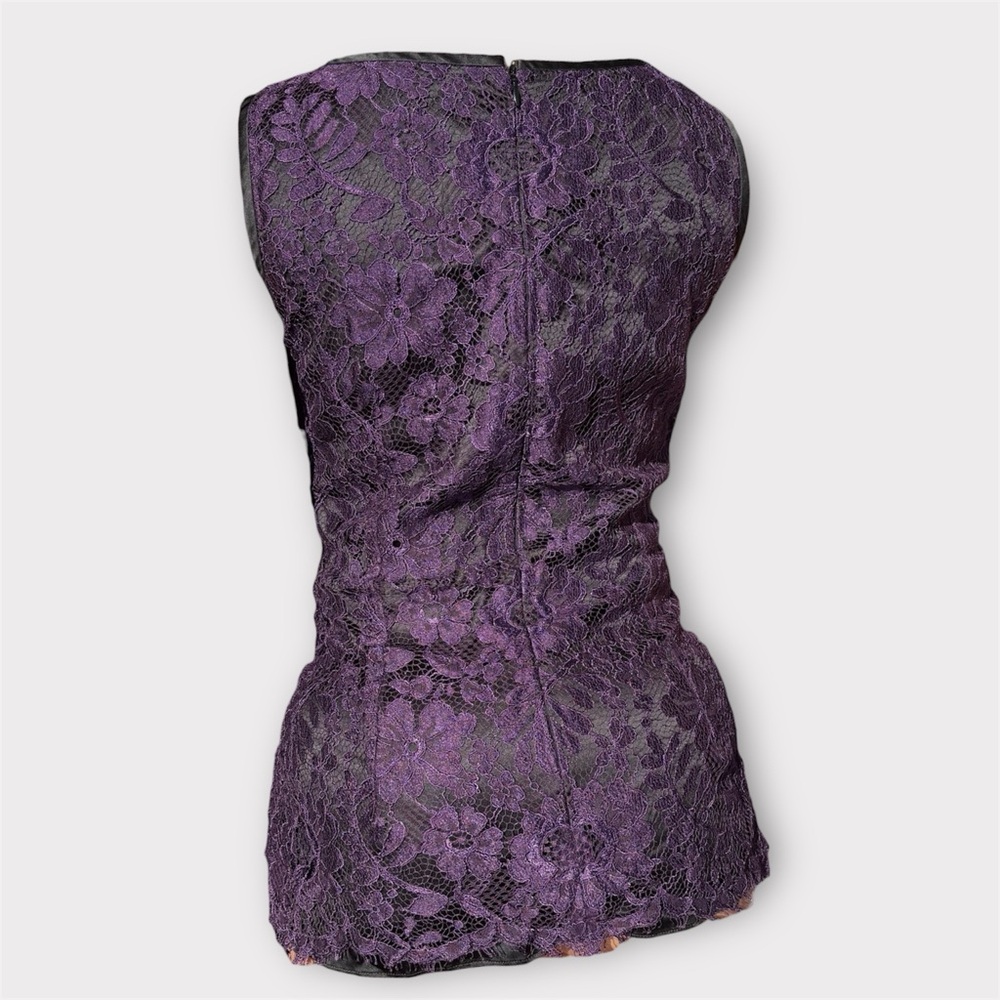 Dolce & Gabbana Deep Purple Lace Top - Picture 3 of 7